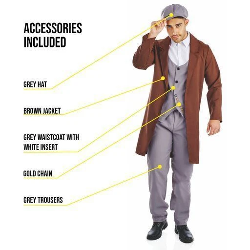 Costume Birmingham Gangster Anni '20 Uomo 4 Costume Birmingham Gangster Anni '20 Uomo - immagine 2