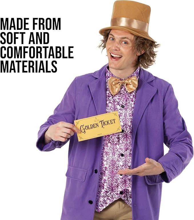 Costume Proprietario Di Una Fabbrica Di Cioccolato Uomo 5 Costume Proprietario Di Una Fabbrica Di Cioccolato Uomo - immagine 3