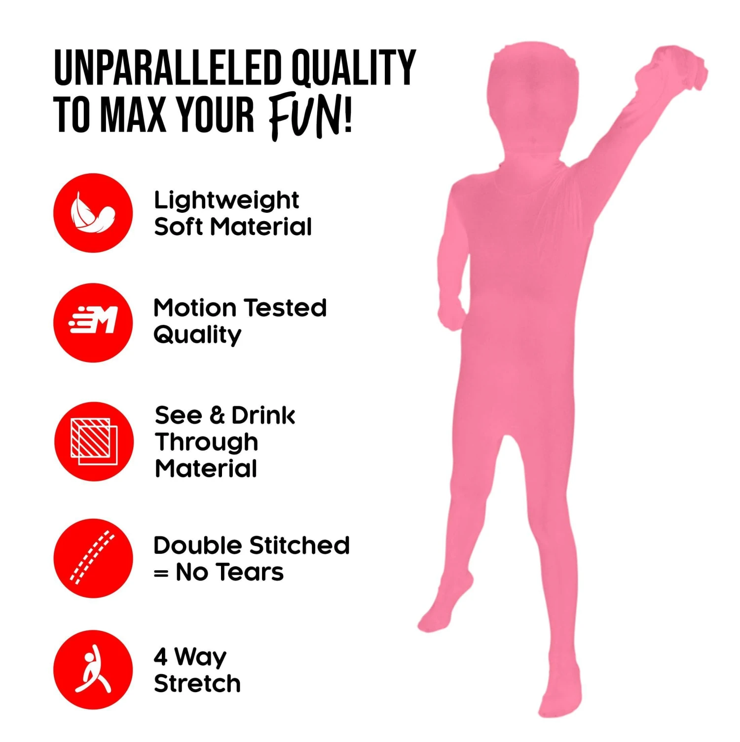 Morphsuit Rosa Bambini 5 Morphsuit Rosa Bambini - immagine 3