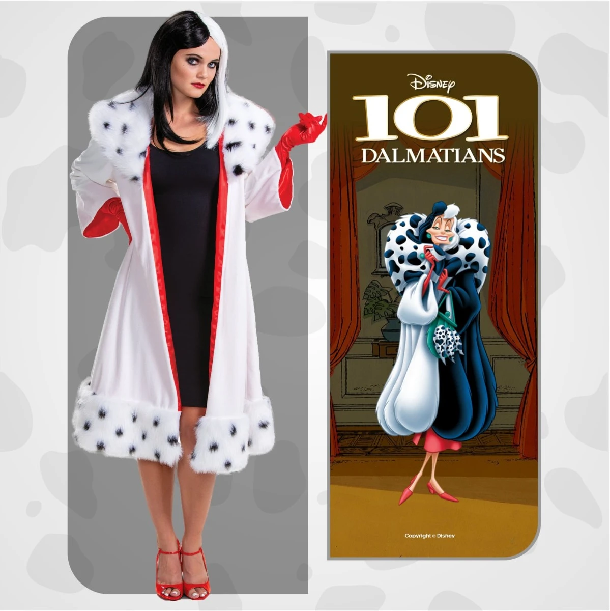 Costume Crudelia De Mon Classico Donna 6 Costume Crudelia De Mon Classico Donna - immagine 4