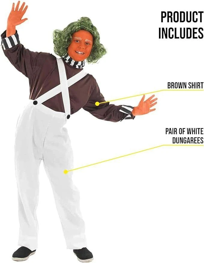 Costume Operaio In Una Fabbrica Di Cioccolato Bambino 4 Costume Operaio In Una Fabbrica Di Cioccolato Bambino - immagine 2