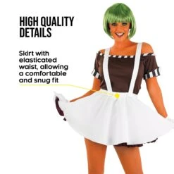 Costume Da Operaio Della Fabbrica Di Cioccolato Con Gonna Donna -Vendite Morphsuits efc43328bd2db9e178f3c38c1e0ece83175c9560ddd654fb6d99c410f09b325c