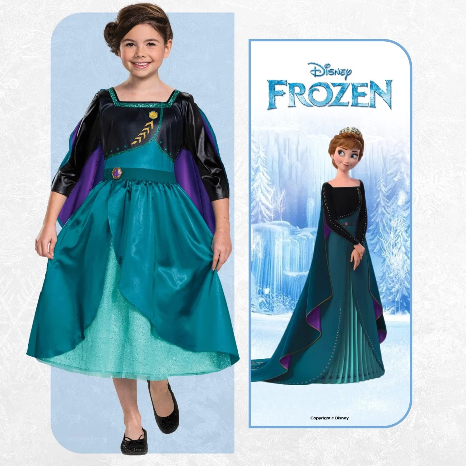 Costume Anna Viandante Frozen 2 Classico Bambina 5 Costume Anna Viandante Frozen 2 Classico Bambina - immagine 3