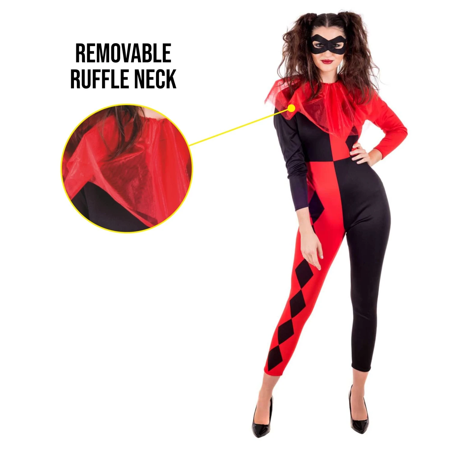 Costume Harlequiin Quinn Donna 5 Costume Harlequiin Quinn Donna - immagine 3