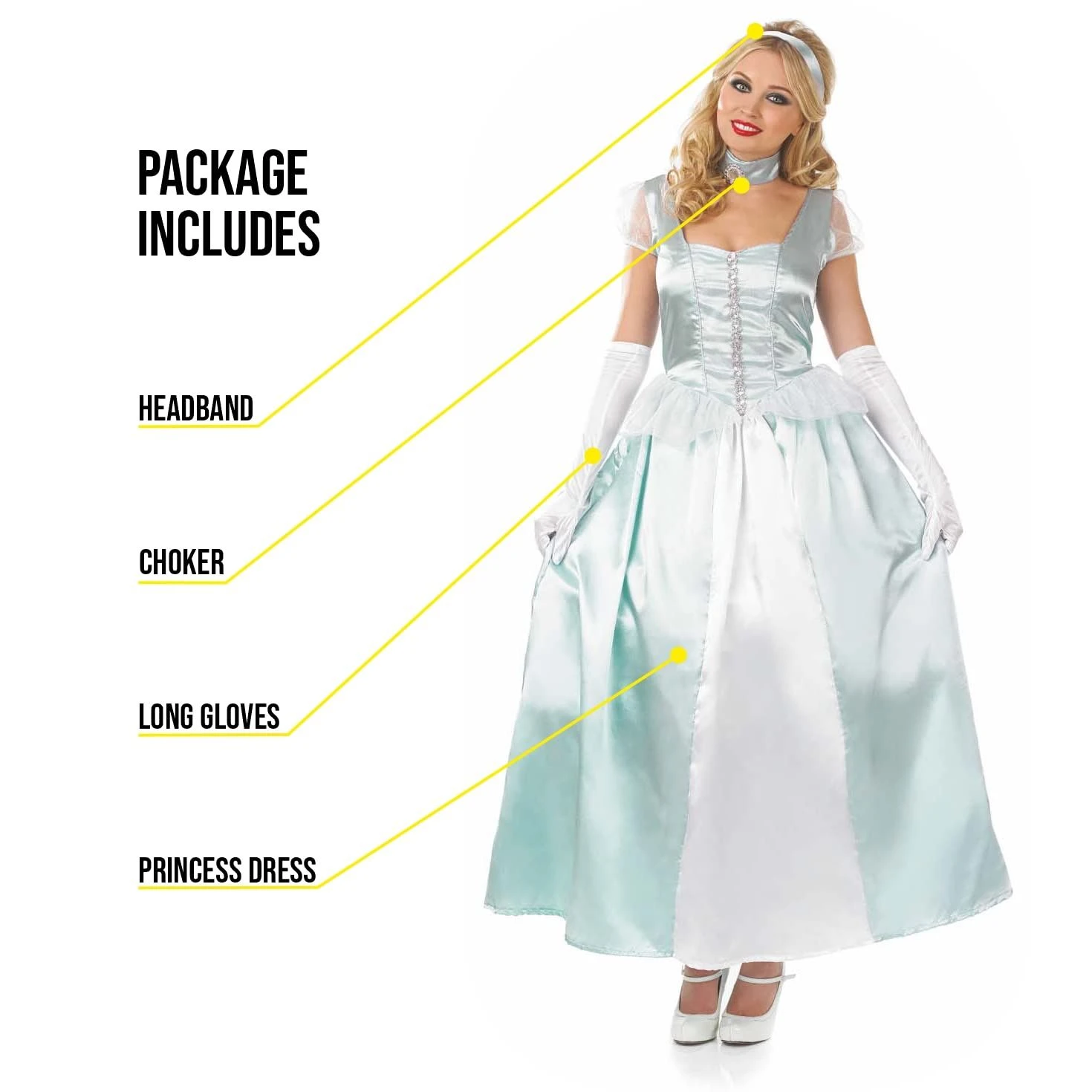 Costume Principessa Fiabe Donna 4 Costume Principessa Fiabe Donna - immagine 2