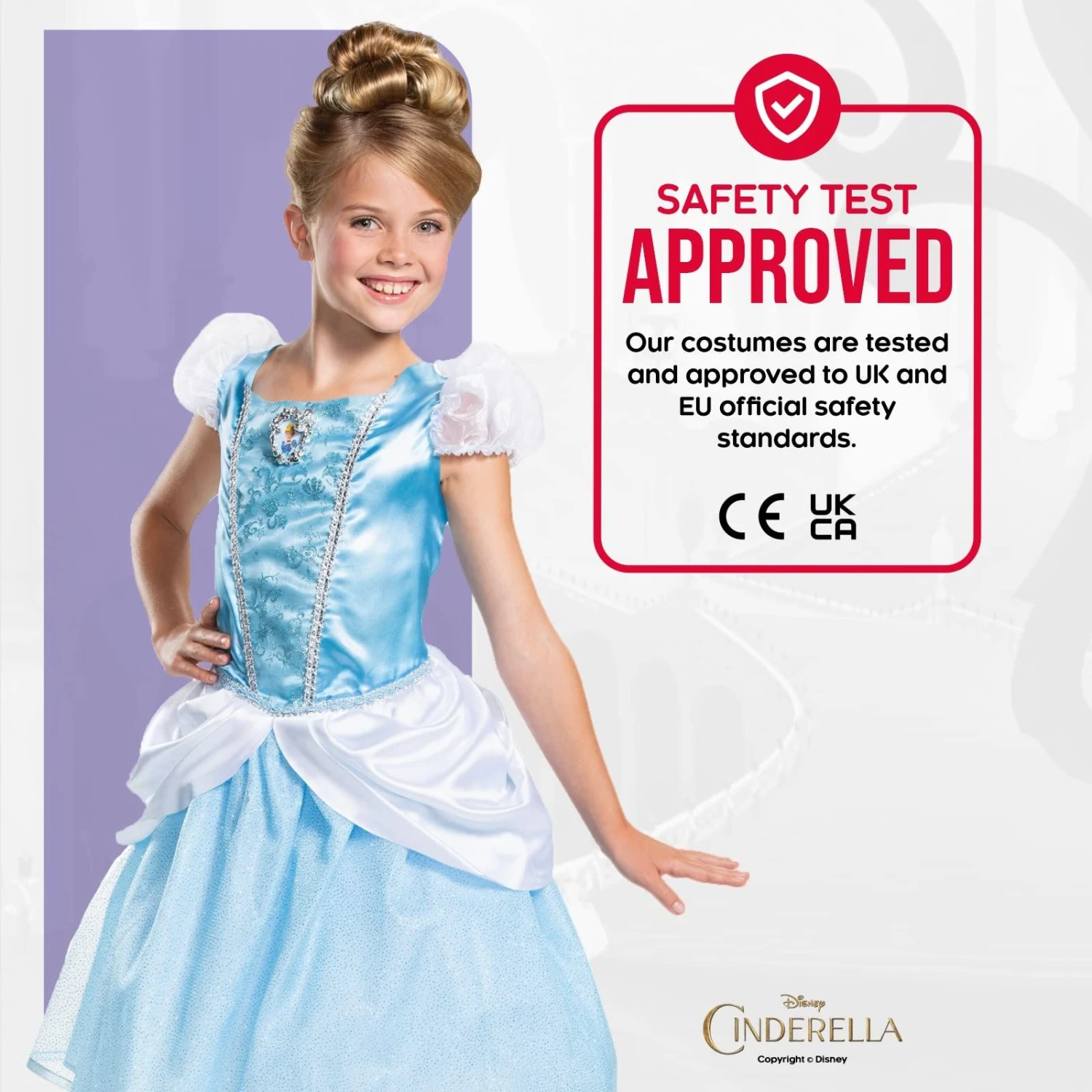 Costume Cenerentola Deluxe Bambina 7 Costume Cenerentola Deluxe Bambina - immagine 5