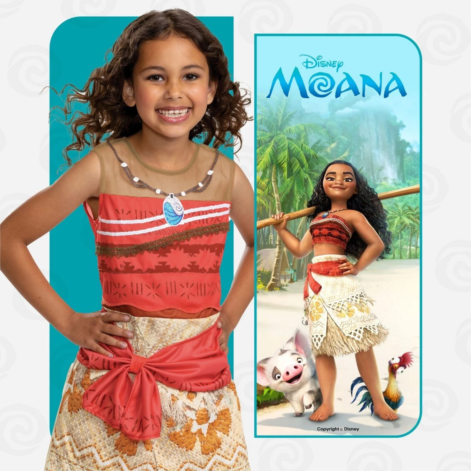 Kids Disney Moana Classic Costume 6 Kids Disney Moana Classic Costume - immagine 4
