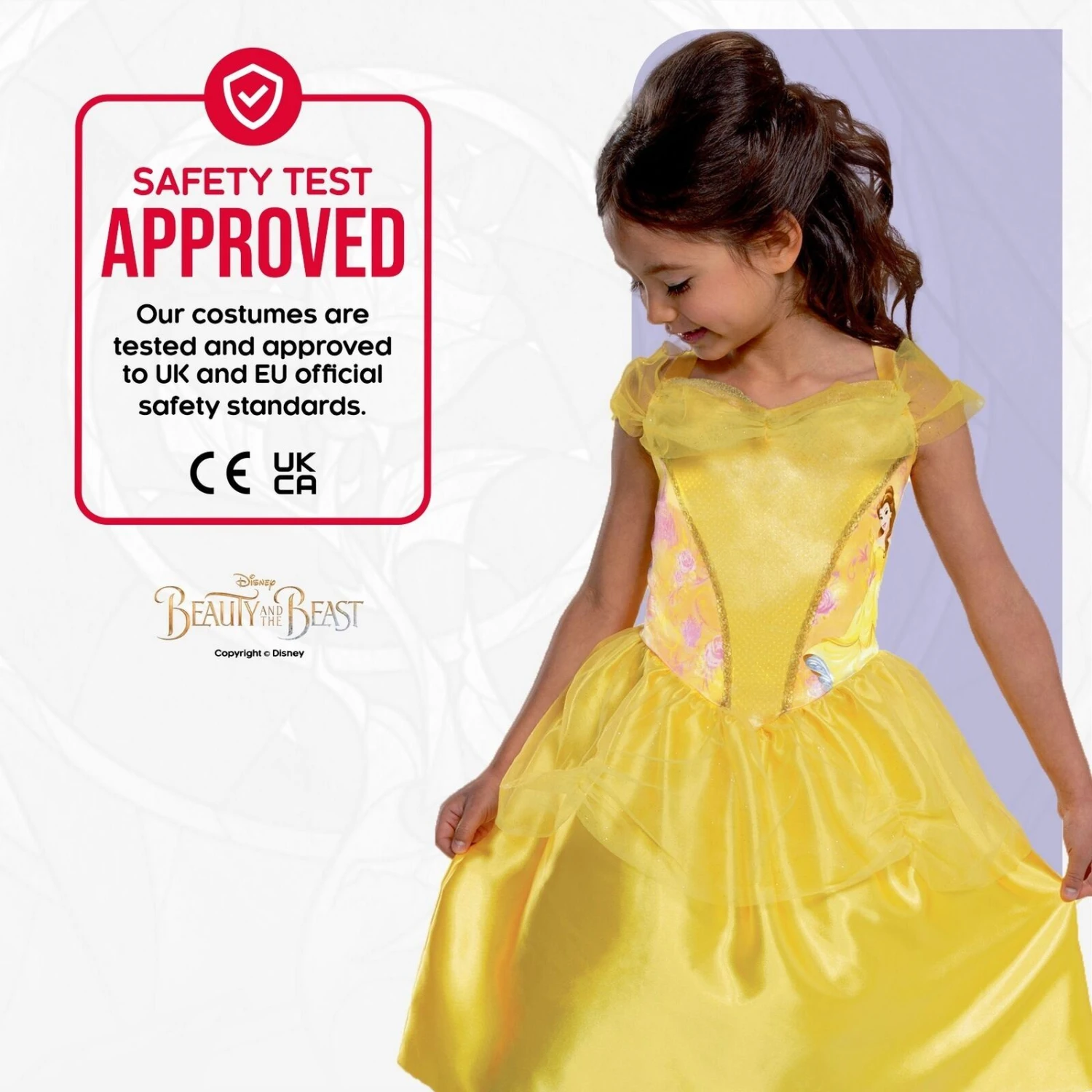 Vestito Principessa Belle Standard Bambina 7 Vestito Principessa Belle Standard Bambina - immagine 5