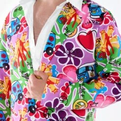 Costume Hippie Uomo -Vendite Morphsuits fn3329 mens phychedelic suit 8