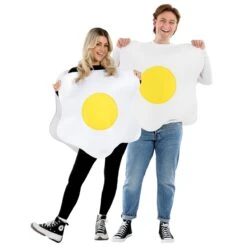 Costume Uovo Adulti 19 Costume Uovo Adulti -Vendite Morphsuits fn4509 fried egg tabard couple 1