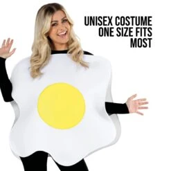 Costume Uovo Adulti 14 Costume Uovo Adulti -Vendite Morphsuits fn4509 fried egg tabard womens 7