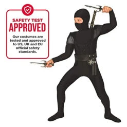 Costume Ninja Bambino 11 Costume Ninja Bambino -Vendite Morphsuits kids black ninja costume 3