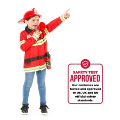 Costume Da Pompiere Rosso Per Bambini 11 Costume Da Pompiere Rosso Per Bambini -Vendite Morphsuits kids firefighter costume 5