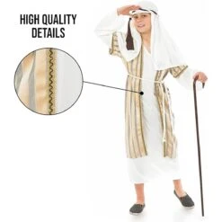 Kids Gold Shepherd Nativity Costume -Vendite Morphsuits kids gold shepherd costume nativity 4