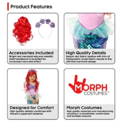 Costume Da Sirena Metallico Per Bambini 14 Costume Da Sirena Metallico Per Bambini -Vendite Morphsuits kids metallic mermaid costume 4