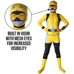 Costume Power Ranger Beast Morphers Giallo Bambini