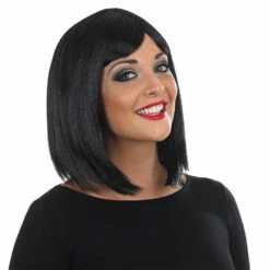 Parrucca Nera Media Liscia 5 Parrucca Nera Media Liscia -Vendite Morphsuits m1 2 8 2851 1