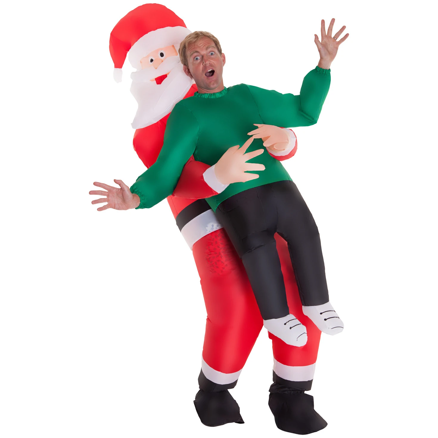Costume Gonfiabile Babbo Natale Che Rapisce Adulto 7 Costume Gonfiabile Babbo Natale Che Rapisce Adulto - immagine 5