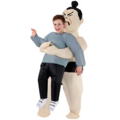 Costume Gonfiabile Lottatore Di Sumo Sollevami Bambino