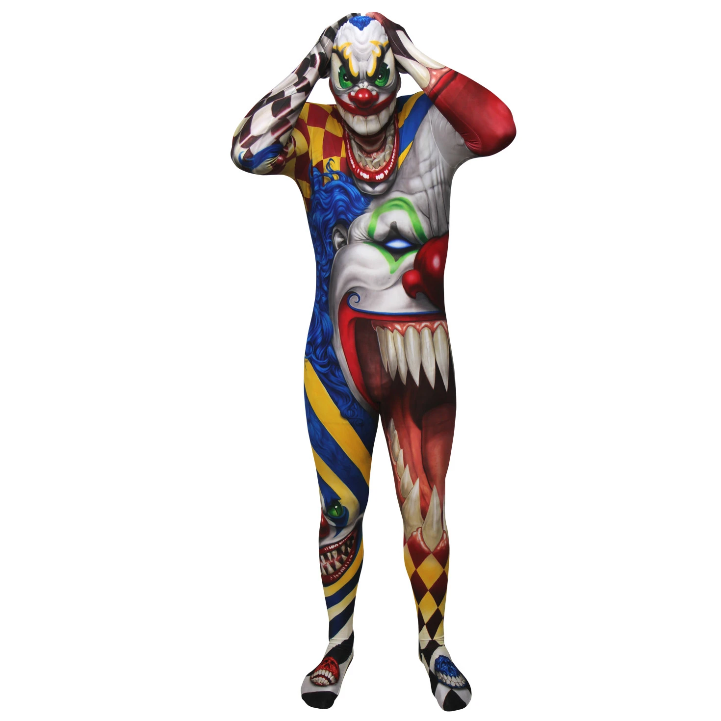 Costume Clown Horror Adulti 5 Costume Clown Horror Adulti - immagine 3