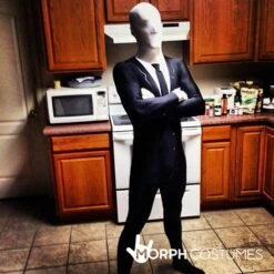 Costume Slenderman Adulti -Vendite Morphsuits m1 s l slender man morphsuit lifestyle 1 us