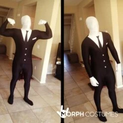Costume Slenderman Adulti -Vendite Morphsuits m1 s l slender man morphsuit lifestyle 2 us