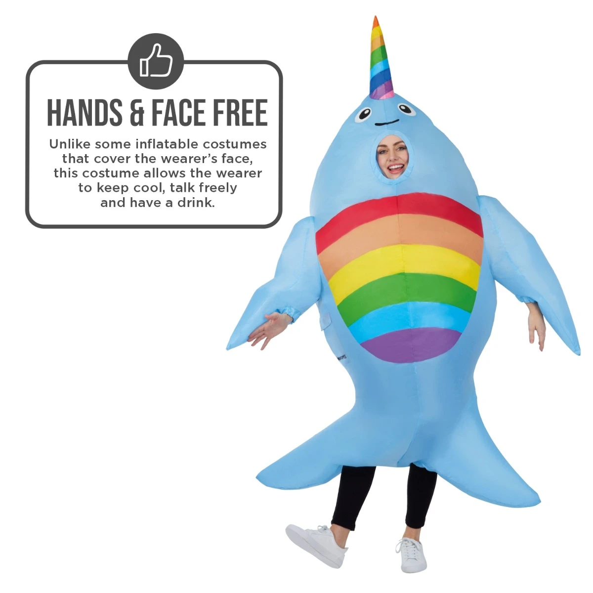 Costume Gonfiabile Da Narvalo Gigante 7 Costume Gonfiabile Da Narvalo Gigante - immagine 5