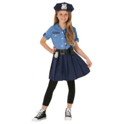 Costume Da Poliziotta Blu Per Ragazze