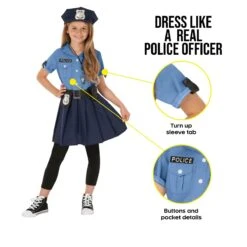 Costume Da Poliziotta Blu Per Ragazze -Vendite Morphsuits mckbp kids police blue4