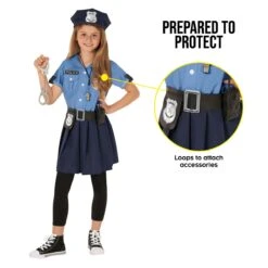 Costume Da Poliziotta Blu Per Ragazze -Vendite Morphsuits mckbp kids police blue5