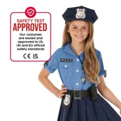 Costume Da Poliziotta Blu Per Ragazze -Vendite Morphsuits mckbp kids police blue6