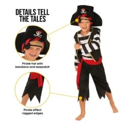 Costume Di Base Da Marinaio Pirata Per Bambini -Vendite Morphsuits mckbpd pirate basic kids feature3