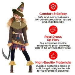 Spaventoso Spaventapasseri Per Bambini 11 Spaventoso Spaventapasseri Per Bambini -Vendite Morphsuits mckdsp scarecross patch dress kids 08