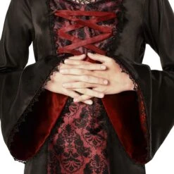 Costume Da Vampiressa Dark Rosso Per Bambini -Vendite Morphsuits mckdvr dark campire burgundy kids 06