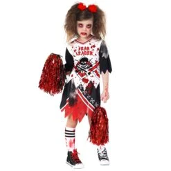Cheerleader Di Zombi Per Bambini -Vendite Morphsuits mckfl zombie fear leader kids 02