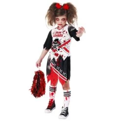 Cheerleader Di Zombi Per Bambini -Vendite Morphsuits mckfl zombie fear leader kids 03