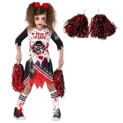 Cheerleader Di Zombi Per Bambini -Vendite Morphsuits mckfl zombie fear leader kids 05