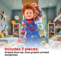 Costume Da Bambola Del Cinema Malvagio Per Bambini 14 Costume Da Bambola Del Cinema Malvagio Per Bambini -Vendite Morphsuits mckgkd playtime killer doll 9