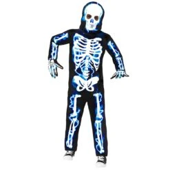 Costume Da Scheletro Elettrico Per Bambini 12 Costume Da Scheletro Elettrico Per Bambini -Vendite Morphsuits mckjesk electric skeleton jumpsuit kids 01