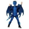 Costume Da Drago Per Bambini Blu