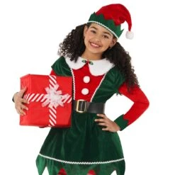 Costume Da Elfo Verde Mormora Per Bambini -Vendite Morphsuits mckmeg mistletoe elf dress kids 7