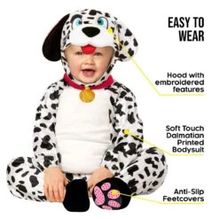 Costume Da Cucciolo Di Dalmata Per Bambino 16 Costume Da Cucciolo Di Dalmata Per Bambino -Vendite Morphsuits mckodp dalmatian puppy onesie kids 06