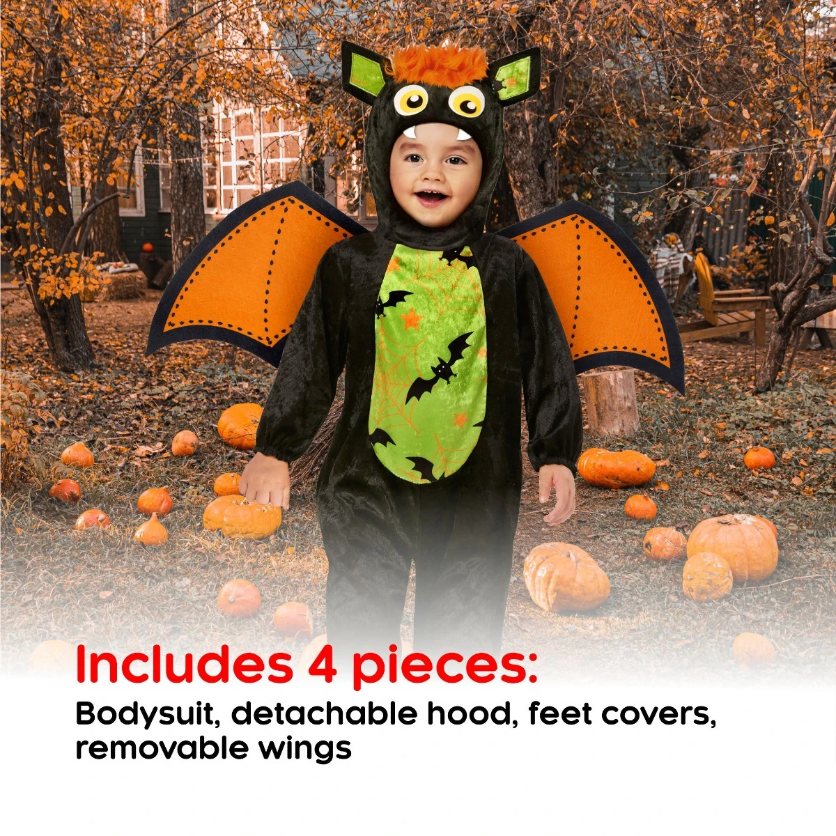 Costume Da Pipistrello Per Bambini 4 Costume Da Pipistrello Per Bambini - immagine 2