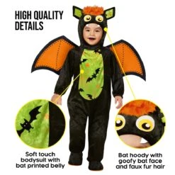 Costume Da Pipistrello Per Bambini 11 Costume Da Pipistrello Per Bambini -Vendite Morphsuits mckosb bat onesie kids 04