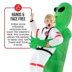 Costume Da Alieno Gonfiabile Con Astronauta Per Bambini -Vendite Morphsuits mckpiaa astronaut alien pmu inflatable kids 08