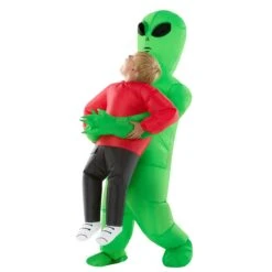 Costume Da Alieno Gonfiabile Per Bambini Rosso -Vendite Morphsuits mckpira red abductee alien pmu kids 02