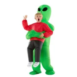 Costume Da Alieno Gonfiabile Per Bambini Rosso -Vendite Morphsuits mckpira red abductee alien pmu kids 03