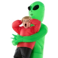 Costume Da Alieno Gonfiabile Per Bambini Rosso -Vendite Morphsuits mckpira red abductee alien pmu kids 04