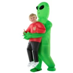 Costume Da Alieno Gonfiabile Per Bambini Rosso -Vendite Morphsuits mckpira red abductee alien pmu kids 05