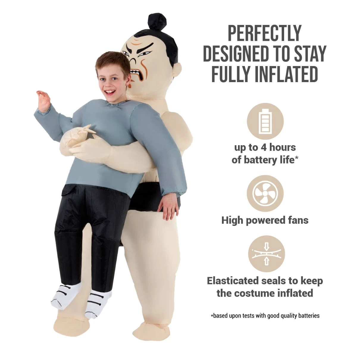 Costume Gonfiabile Lottatore Di Sumo Sollevami Bambino 4 Costume Gonfiabile Lottatore Di Sumo Sollevami Bambino - immagine 2